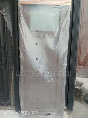 Toilet Door White With See-Through Glass