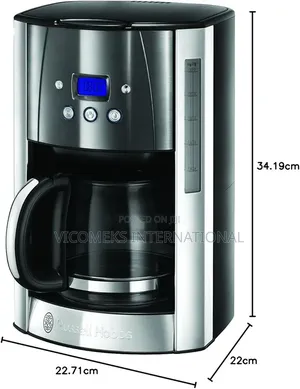 Russell Hobbs Digital Coffee Maker Clock Brausekopf for Extraction