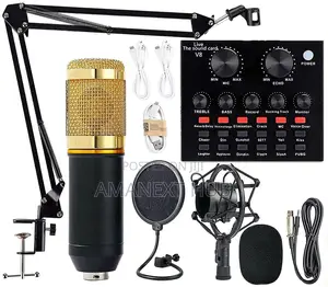 Condenser Microphone With Sound Card