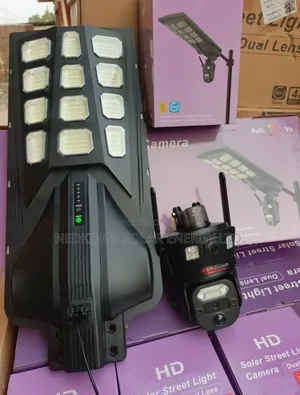 Solar Street Light + Ubox Camera (Dual Lens)