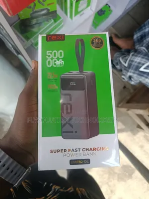 Rexi Rmf50-Ql 50000mah Powerbank With 22.5w Super Fast Charge