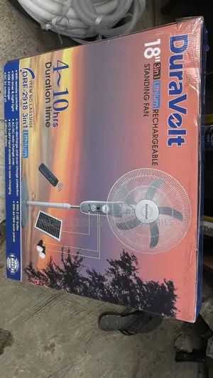 Duravolt Rechargeable Fan Lithium Battery 18”