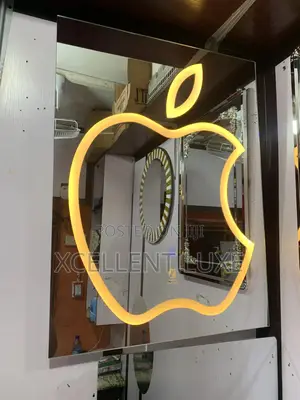 Square Led Mirror With Apple Shape