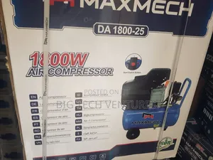 Maxmech 1800w Da 1800-25 Portable Air Compressor With A 25-liter Tank.