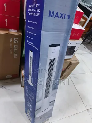 Maxi Oscillating Tower Fan 40” With Modern Design