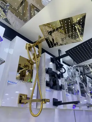 Gold 5ways Conduit Shower