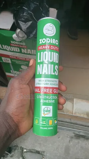 Liquid Nails Construction Adhesive (Also Called Nail-Free Glue).