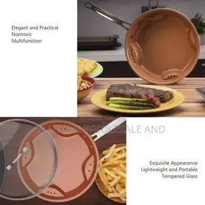 Copper-Colored Gotham Steel Non-Stick Air Fry Pan.