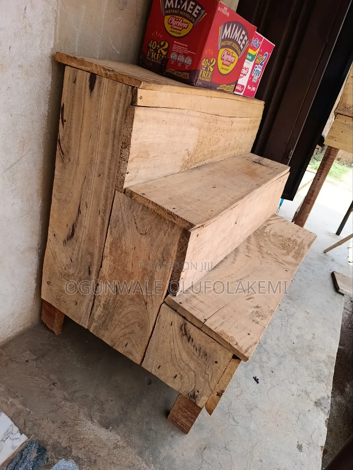 Wooden Goods Display