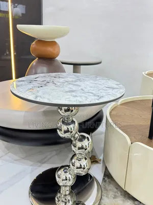 Luxury Marble Top Side Stool