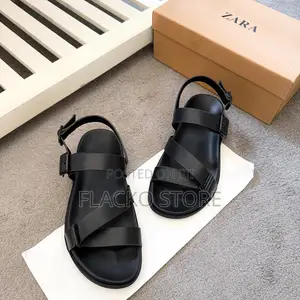 Original Zara Leather Sandals