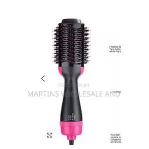 3-in-1 Hot Air Brush Styling Tool In Black And Pink