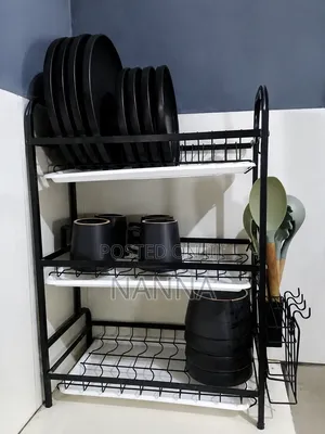 3 Tier Anti Rust Multifunctional Plate Rack