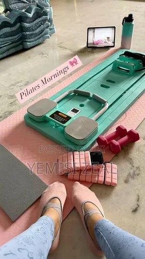 Fancy Pilates Board With 2kg Aerobics Dumbbell Set and Yoga Mat