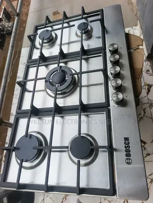 (Original Bosch Premium Quality Luxury 5 Burners Automatic Gas Cooker.