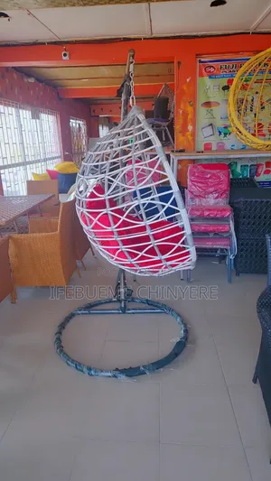 Gra and White With Red Cushion Swing Pipe