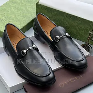 Original Gucci Plain Loafers Shoes