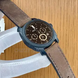 Fossil Quality Luxury Men Genuine Leather Wristwatch