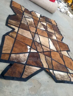 Turkish Quality Animal Skin Center Rug Size 7/10