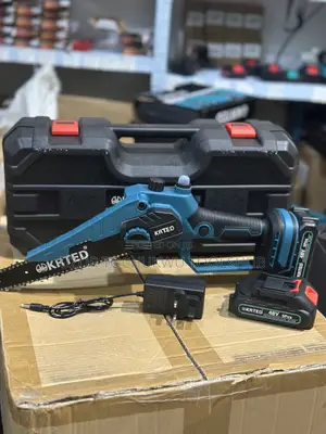 8 Inches Cordless Chain Saw 48v With 2 Batteries and Case