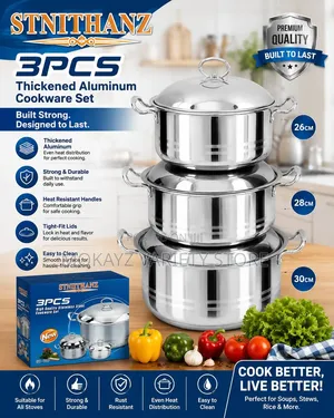 3pcs Stnithanz Superior Quality Thickened Stainless Steel