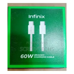 60 Watts Original Infinix Usb Type-C to Type-C Data Charging Cord