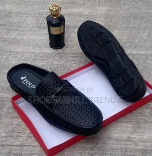 Quality Men's Leather Half Shoes Mules