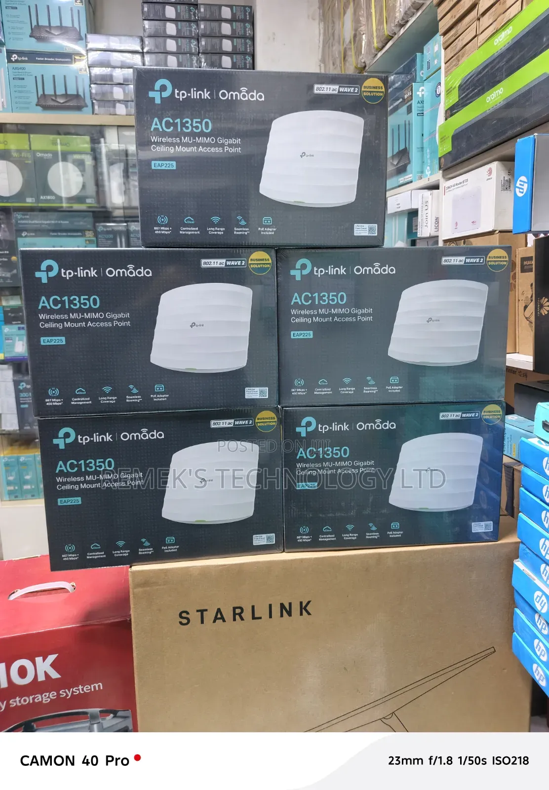 Tplink Omada Ac1350 Wireless Ceiling Mount Eap 225 Access Point