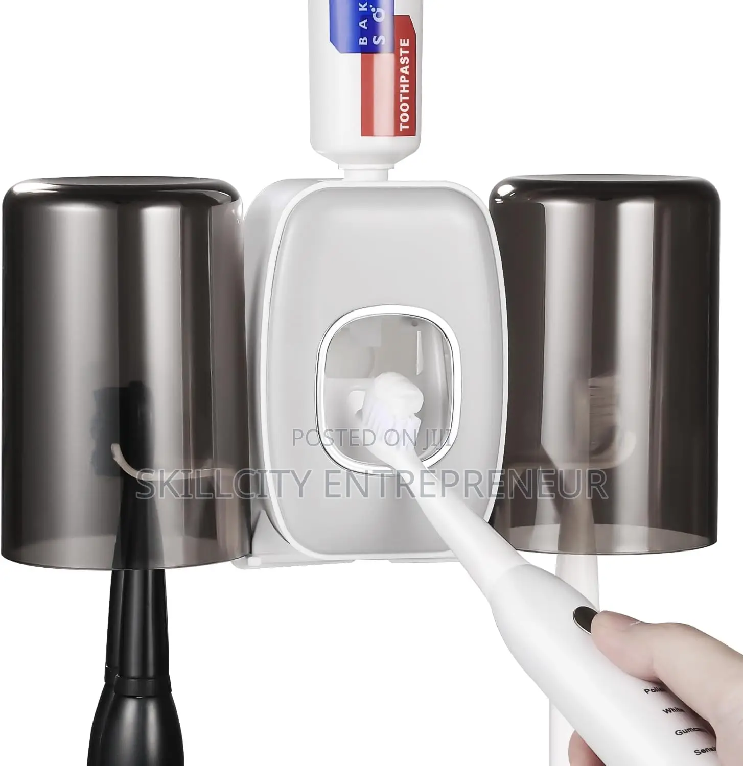 Multifunctional Toothbrush Holder With Toothpaste Dispenser