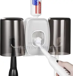 Multifunctional Toothbrush Holder With Toothpaste Dispenser