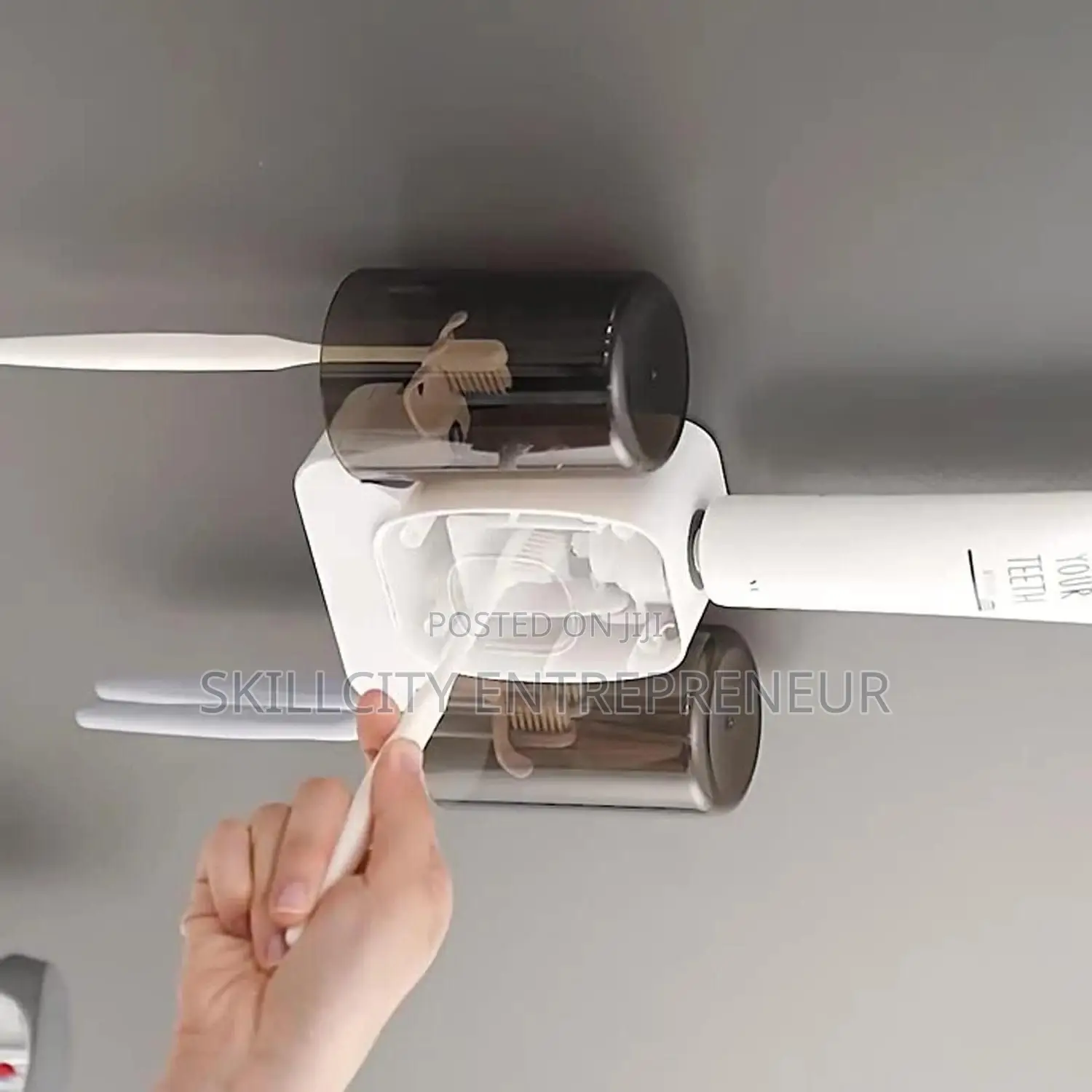 Multifunctional Toothbrush Holder With Toothpaste Dispenser