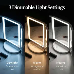 Led Lighted Adjustable Make Up Mirror With Stand