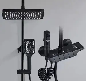 Black Luxury Bathroom Shower Set