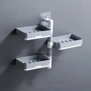 Self Adhesive Super Powerful 3-Layer Soap Dish for Bathroom