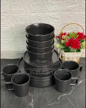 16 Pieces Luxury Dinner Set – Modern Matte Finish