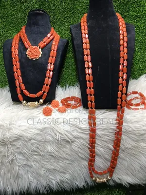 Coral Beads Necklace for Couple
