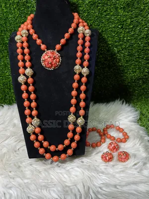 Coral Beads for Classic Women