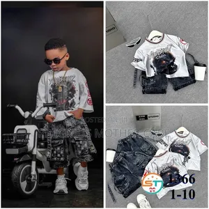 Children Jersey Top and Jean Short
