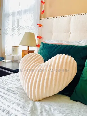 Luxury Heart Throw Pillow