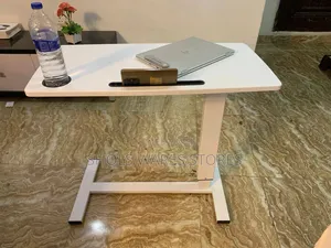 Mobile Adjustable Laptop Table With Lever