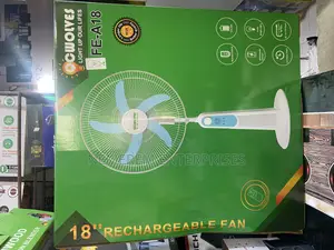 Qcwolves 18" Rechargeable Standing Fan (Fe-A18) – Powerful Versatile