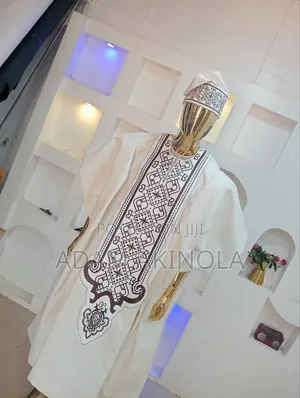 Agbada Ofi With Embroidery