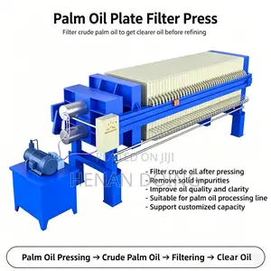 500–1000kg/H Palm Oil Filter Press (Plate Frame) Processing Machine