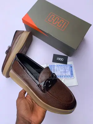 Oggi Men's Loafers With Perforated Leather