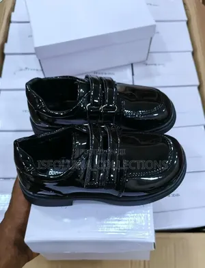 Elegant Kids Shiny Double Strap Shoes