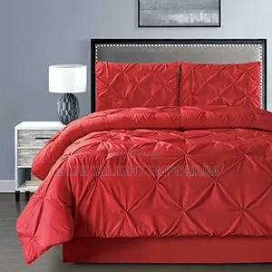 100% Cotton Pintuk Duvet Bedsheet 4 Pillowcase Set -(4/6,6/6,6/7 7/7)