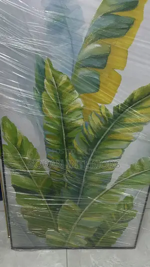 Modern Luxury Leaf Wall Art Frame | Home Office Decoration