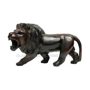 Decorative Ebony Lion Sculpture