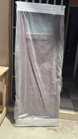 2.5ft Brown PVC Toilet Door
