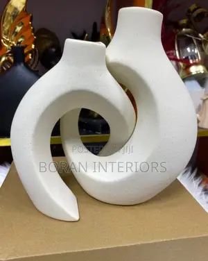 Luxury Abstract Interlocking Ceramic Vase Set